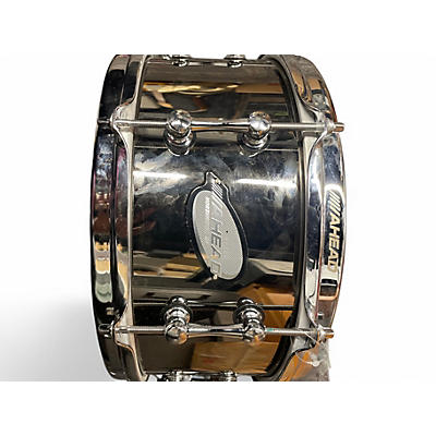 Used Ahead 6X13 Brass Snare Black Chrome Drum