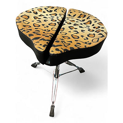 Used Ahead Spinal-G 3-Leg Drum Throne with Leopard Print Cloth Drum Throne