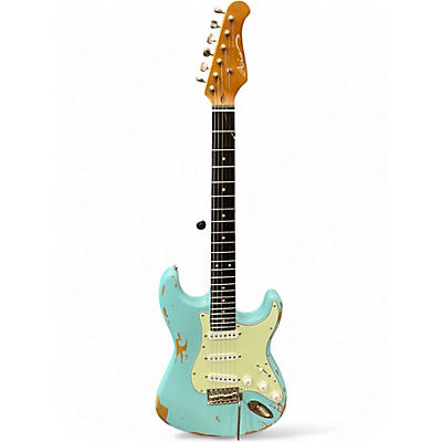Used Aio S3 Blue Relic Solid Body Electric Guitar