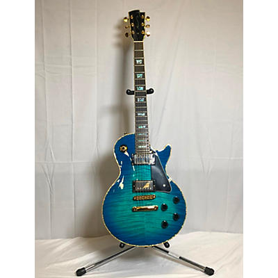 Used Aio SC77 Blue Solid Body Electric Guitar