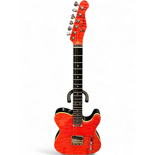 Used Aio T Style Orange Solid Body Electric Guitar Orange