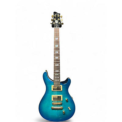 Used Aio W400 Blue Burst Solid Body Electric Guitar