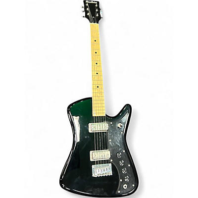 Used Airline BIGHORN Black Solid Body Electric Guitar