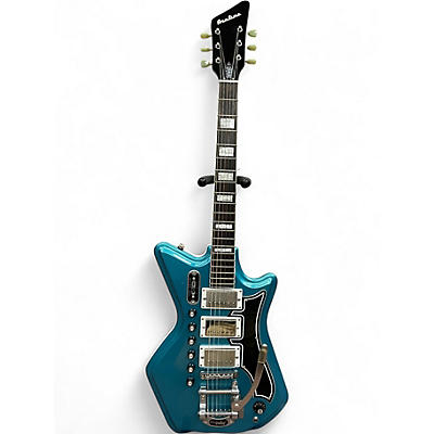 Used Airline G-LOVE SIG. Ocean Turquoise Solid Body Electric Guitar