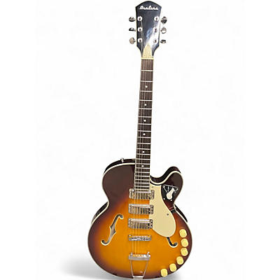 Used Airline H-59 Honey Burst Hollow Body Electric Guitar