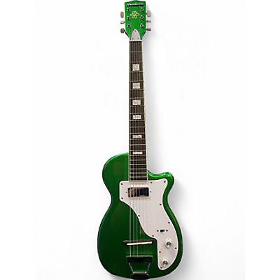 Used Airline H44 Metallic Green Solid Body Electric Guitar