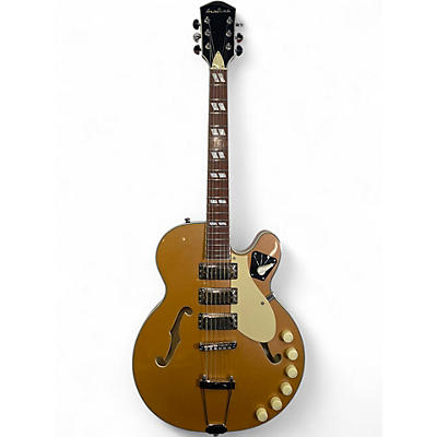 Used Airline H59 Gold Hollow Body Electric Guitar