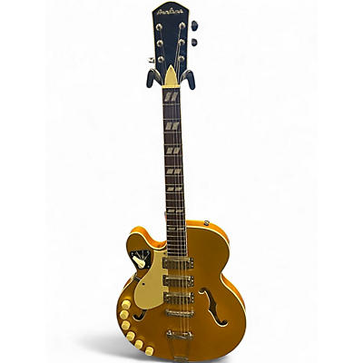 Used Airline H59 Gold Top Acoustic Electric Guitar