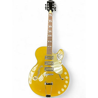 Used Airline H59 Gold Top Hollow Body Electric Guitar