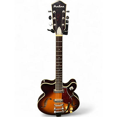 Used Airline H75 honeyburst Hollow Body Electric Guitar
