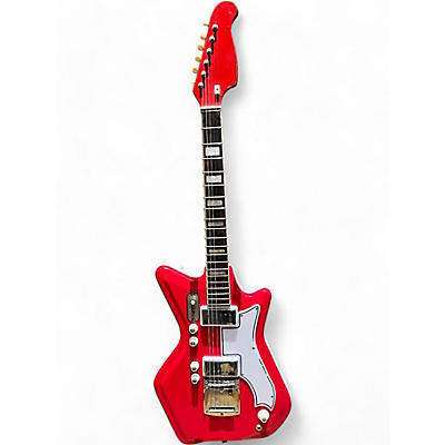 Airline Used Airline JB HUTTO RES-O-GLASS Dakota Red Solid Body Electric Guitar