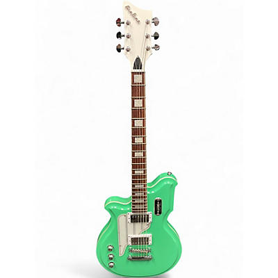 Used Airline MAP Baritone Left-Handed Seafoam Green Baritone Guitars