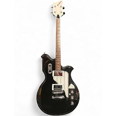 Used Airline MAP Tenor Black Solid Body Electric Guitar