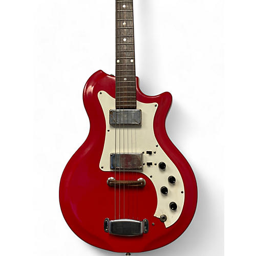 Airline Used Airline Res-0-Glass Candy Apple Red Solid Body Electric Guitar Candy Apple Red