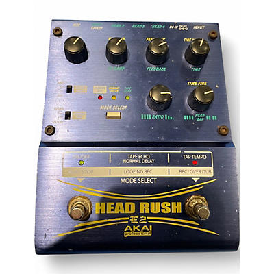 Used Akai Professional E2 Headrush Delay/Looper Effect Pedal