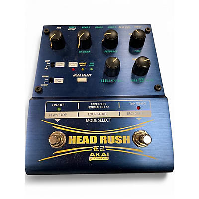 Used Akai Professional E2 Headrush Delay/Looper Effect Pedal