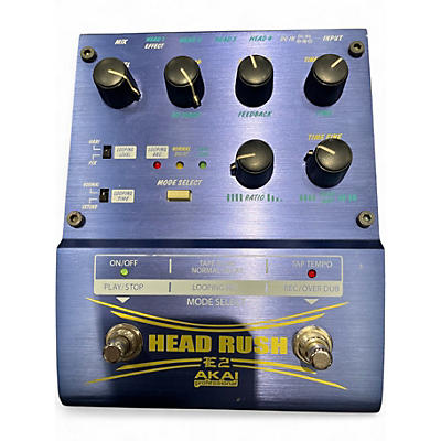 Used Akai Professional E2 Headrush Delay/Looper Effect Pedal