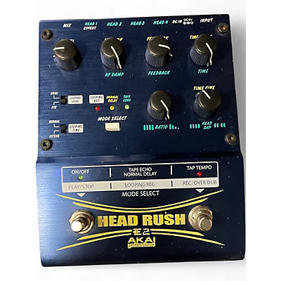 Used Akai Professional E2 Headrush Delay/Looper Effect Pedal