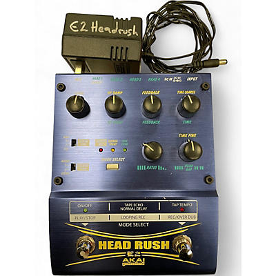 Used Akai Professional E2 Headrush Delay/Looper Effect Pedal