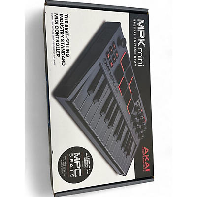 Used Akai Professional MPK mini mk3 Keyboard Controller Grey MIDI Controller