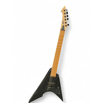 Used Aklot METAL V Flat Black Solid Body Electric Guitar