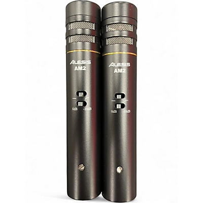 Used Alesis AM2 Matched Stereo Pair Condenser Microphone