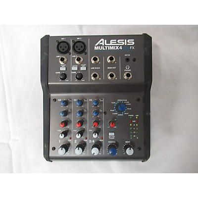 Alesis Used Alesis MultiMix 4 USB FX 4-Channel Unpowered Mixer