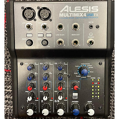 Alesis Used Alesis MultiMix 4 USB FX 4-Channel Unpowered Mixer