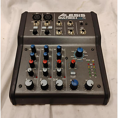 Alesis Used Alesis MultiMix 4 USB FX 4-Channel Unpowered Mixer