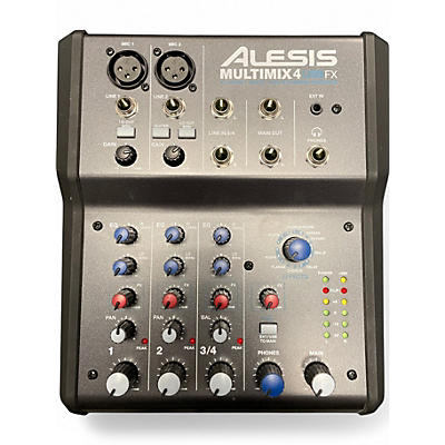 Used Alesis MultiMix 4 USB FX 4-Channel Unpowered Mixer