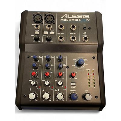 Used Alesis MultiMix 4 USB FX 4-Channel Unpowered Mixer