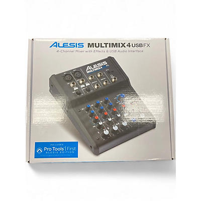 Used Alesis MultiMix 4 USB FX 4-Channel Unpowered Mixer