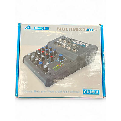 Used Alesis MultiMix 4 USB FX 4-Channel Unpowered Mixer