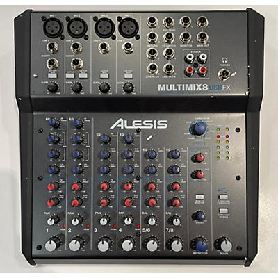 Alesis Used Alesis MultiMix 8 FX USB 8-Channel Unpowered Mixer