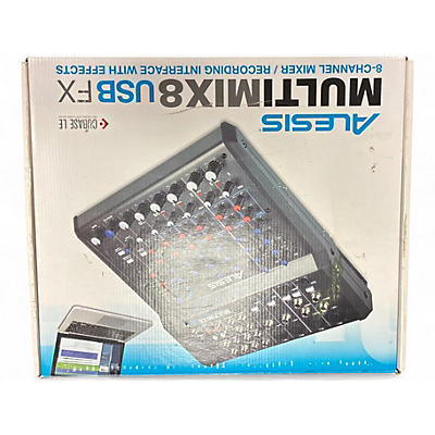 Used Alesis MultiMix 8 FX USB 8-Channel Unpowered Mixer
