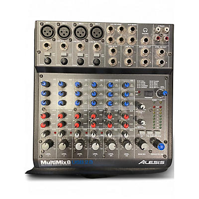 Used Alesis MultiMix 8 USB 8-Channel Unpowered Mixer