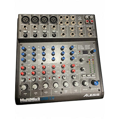 Used Alesis MultiMix 8 USB 8-Channel Unpowered Mixer