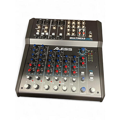 Used Alesis MultiMix 8 USB 8-Channel Unpowered Mixer
