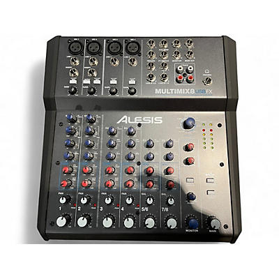 Used Alesis MultiMix 8 USB 8-Channel Unpowered Mixer
