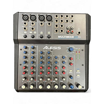 Used Alesis MultiMix 8 USB 8-Channel Unpowered Mixer