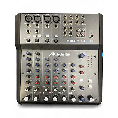 Used Alesis MultiMix 8 USB 8-Channel Unpowered Mixer