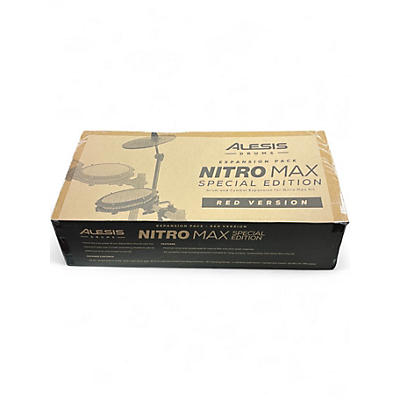 Used Alesis NITROMAX SPECIAL EDITION RED VERSION EXPANSION PACK Electric Drum Set