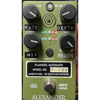 Alexander Used Alexander F13N Automatic Flanger Effect Pedal