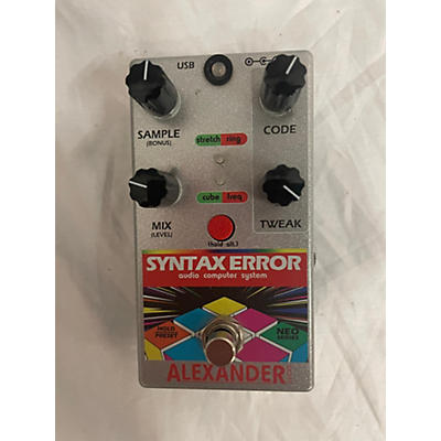 Alexander Used Alexander Syntax Error Effect Pedal