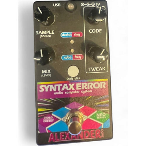 Used Alexander Syntax Error Effect Pedal