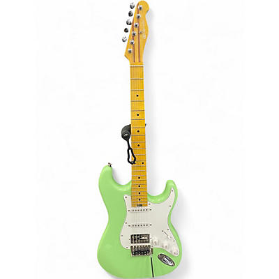 Used Allen Eden S Style Green Solid Body Electric Guitar
