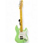 Used Allen Eden S Style Green Solid Body Electric Guitar Green