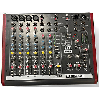Used Allen & Heath ZED10FX Unpowered Mixer
