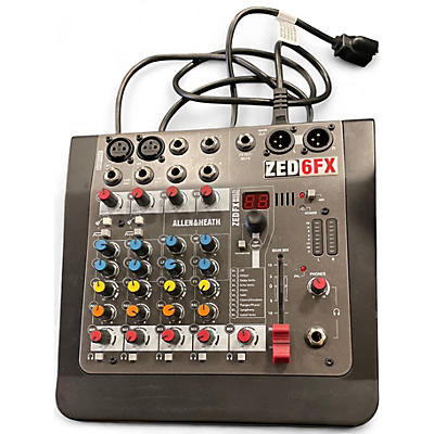 Used Allen & Heath ZED6FX Line Mixer