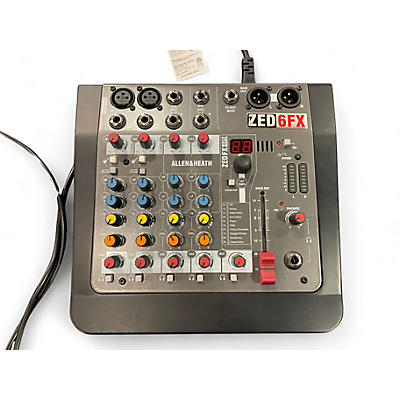 Used Allen & Heath ZED6FX Powered Mixer